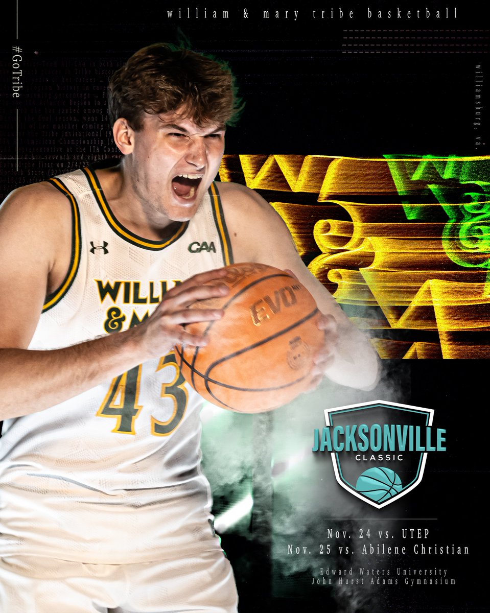William & Mary Tribe Men's Basketball (@wmtribembb) on Twitter photo Matchups in the โ๏ธ state
Tribe โก๏ธ <a href="/JaxClassicMBB/">Jacksonville Classic</a>
๐ฐ go.wm.edu/R4kX6g
#GoTribe Matchups in the โ๏ธ state
Tribe โก๏ธ <a href="/JaxClassicMBB/">Jacksonville Classic</a>
๐ฐ go.wm.edu/R4kX6g
#GoTribe