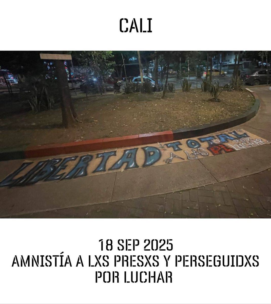 En las calles de Cali, Bogotá y Barranquilla se exige Amnistía Total ✊🏾

#Amnistía #AmnistíaTotal