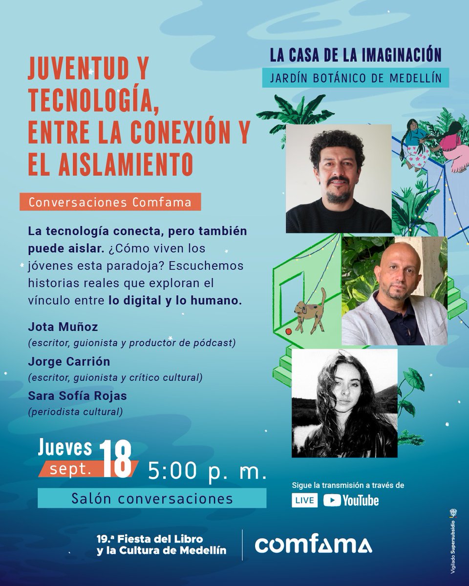 Hoy en Medallo con <a href="/jorgecarrion21/">Jorge Carrión</a> y <a href="/Demosofia/">Sara Sofía</a> 
¡Caigan!