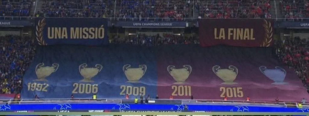 على طاري برشلونة والابطال