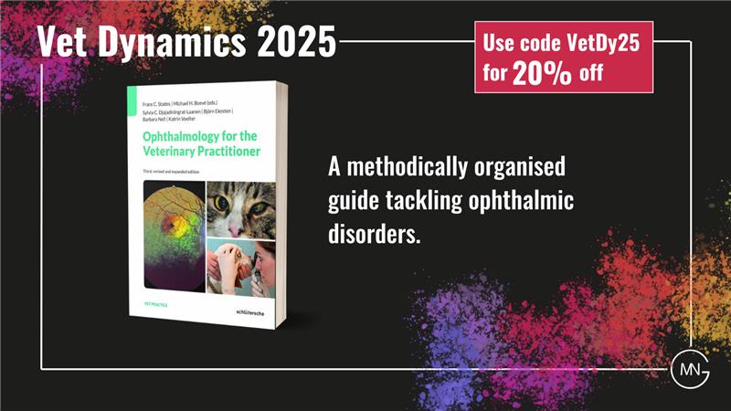 MNG_STM's tweet image. To celebrate the Vet Dynamics conference, held 18th-20th September, we are offering all attending delegates 20% off all featured Schlütersche titles. 
📚Apply discount code VetDy25 at checkout for 20% off your order: tinyurl.com/yc5mdvhh #VetDynamics #Veterinary
@VetDynamics