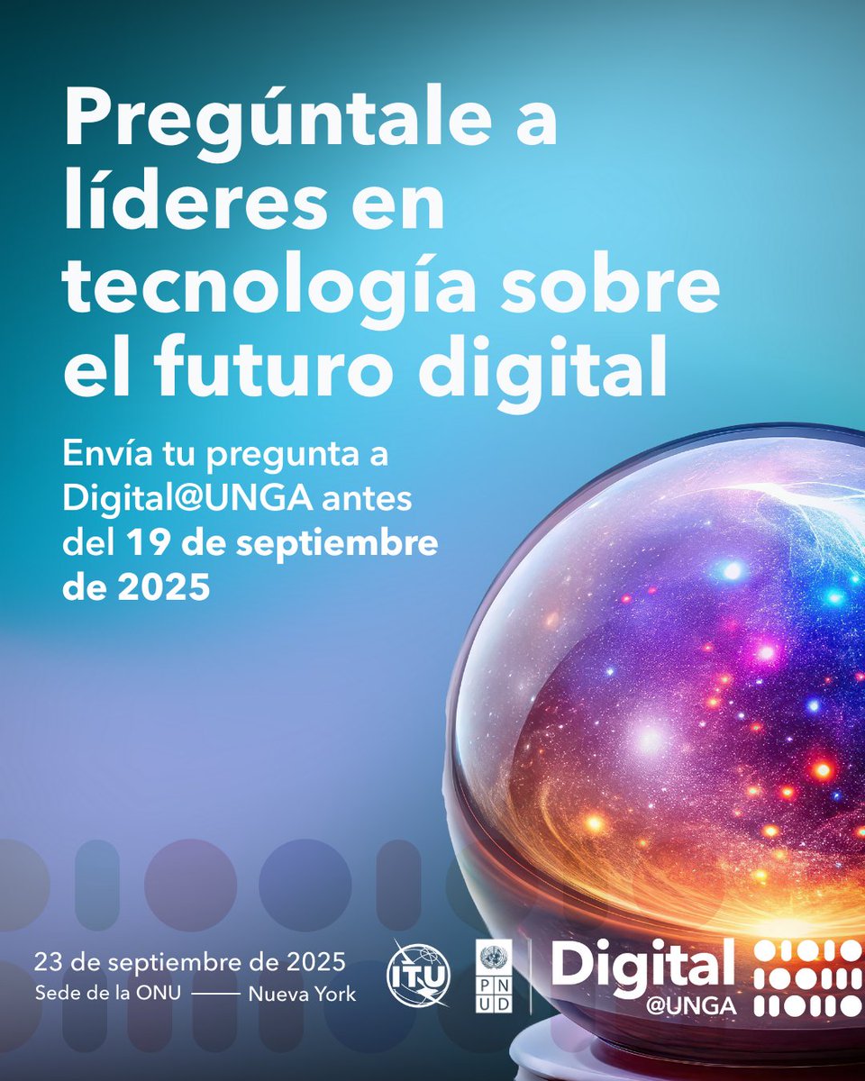 ¿Cómo puede lo digital impulsar la inclusión y la dignidad de las personas?

Comparte ahora tus preguntas y sugerencias sobre este tema y contribuye a dar forma a la conversación global en #DigitalUNGA.

🤳 bit.ly/3VeAjOn

#UNGA | #DigitAllVoices