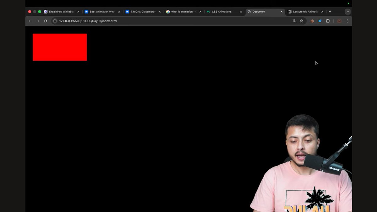 aryan0k9's tweet image. ✨ Just completed Class 13 of my Full Stack Web Dev journey with @CoderArmy  I learned how to add CSS animations using @keyframes, animation-duration, and more 🧠
Websites are now not just responsive… they move! 😄
Thanks to @rohit_negi9 as always🙏
#CSSAnimations #100DaysOfCode