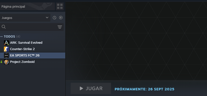its just me who can't get in the game? (steam fc 26)