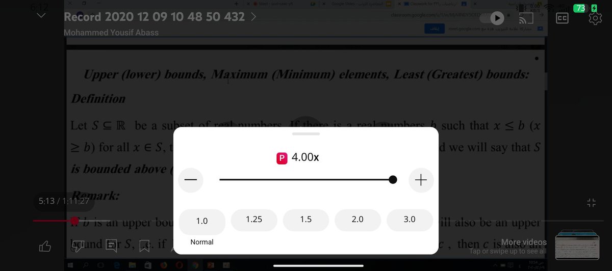 معبالي أكو تسريع أربع مرات 
وأخيراً لگيت شي يخلي محاضرات د. محمد يوسف تنتهي بسرعة 🙇‍♀️