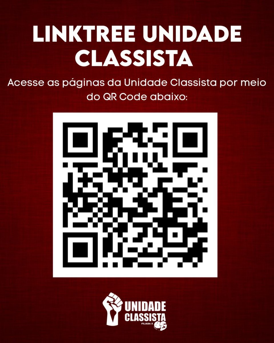 OficialUnidade's tweet image. Conheça, siga e divulgue as redes sociais da Unidade Classista e venha se organizar conosco, na defesa dos direitos e de melhores condições de vida para a classe trabalhadora! 

linktr.ee/unidadeclassis…  

#PoderPopular #UnidadeClassista #FuturoSocialista #FSM #FSM80anos