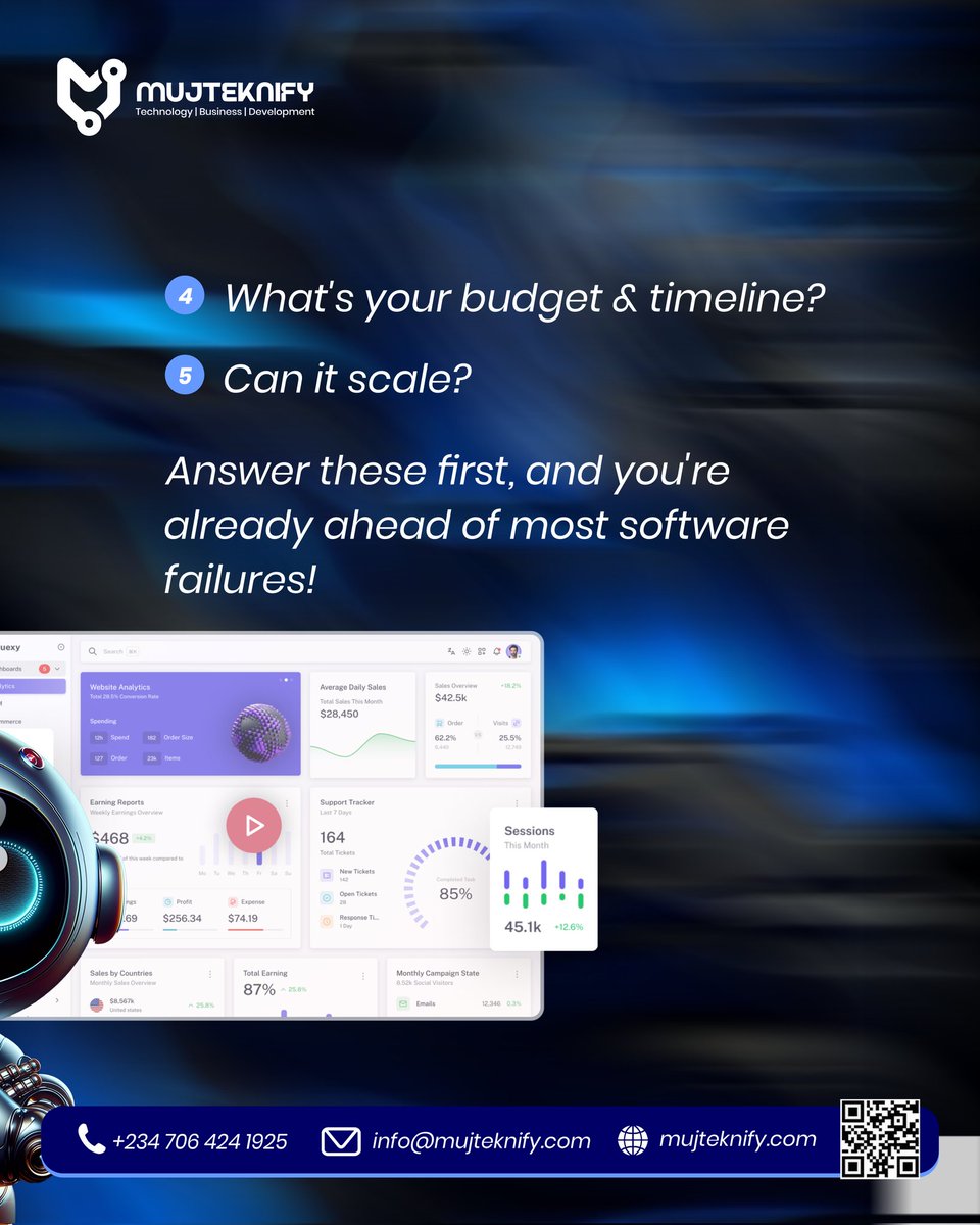 mujteknify's tweet image. Every failed app started with unanswered questions. Don’t let yours be one of them. Ask the right questions and give your software the opportunity to succeed from day one. Ask first, build second. 

#SoftwareTips   
#mujteknify #softwaredevelopment