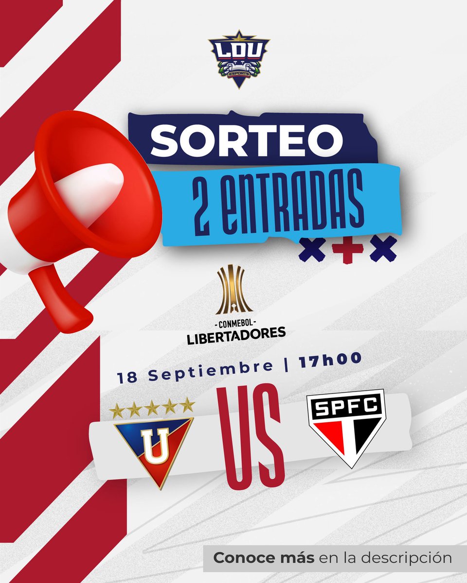 ⚽🔥 ¡Atención, hinchas de LDU y gamers de corazón! 🔥⚽
AORUS te lleva a vivir la emoción desde las gradas 🙌

¡Participa en el sorteo de entradas en nuestro Instagram! 

➡️ instagram.com/p/DOuIyNsAVGm/…

#AORUSLATAM #TeamUpFightOn #LDU #LDUesports #Giveaway #LigaSaoPaulo