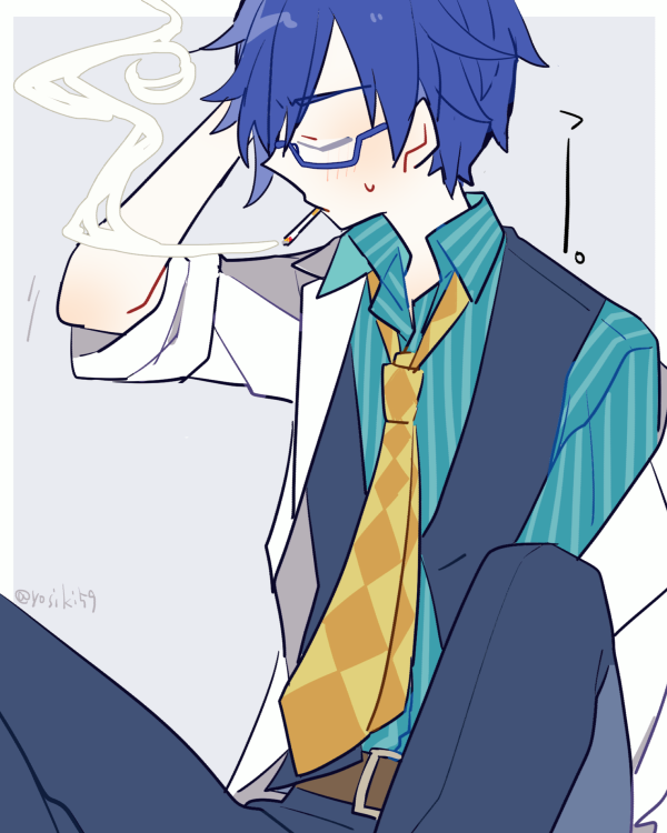 カイト(ボーカロイド) 「」|由杞のイラスト