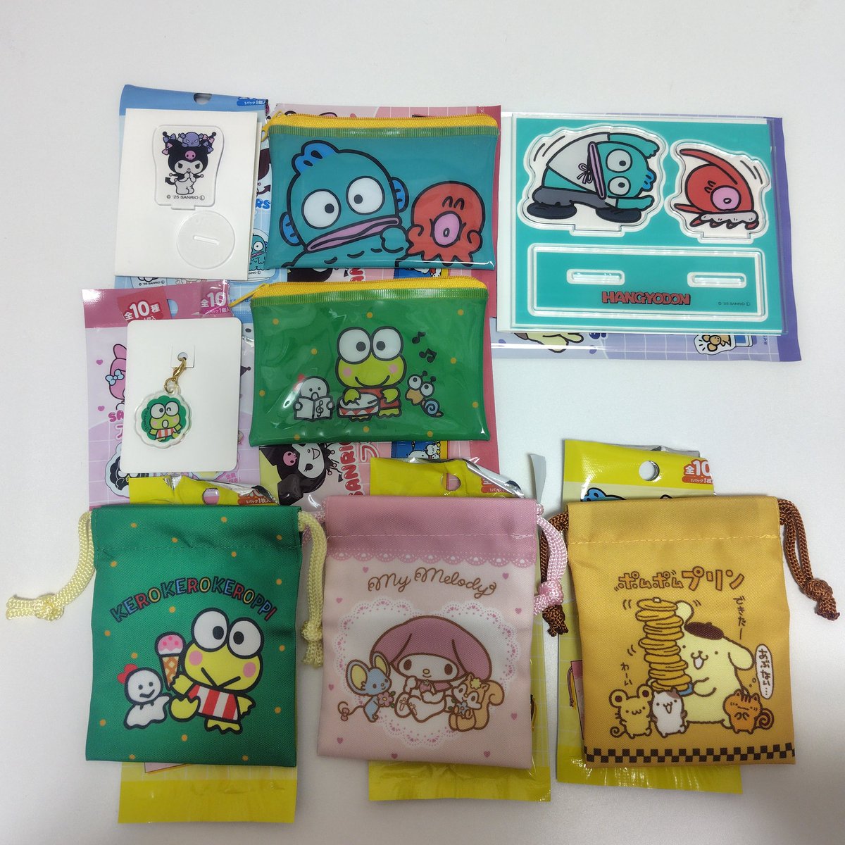 サンリオ プチ巾着 フラットポーチ アクリルスタンド アクリルチャーム ビッグアクリルスタンド ダイソー セリア 交換

譲 マイメロディ ポムポムプリン けろけろけろっぴ ハンギョドン クロミ

求 同種 バッドばつ丸 
巾着・ポーチ リトルツインスターズ キキララ

まとめての交換優先 

＊郵送のみ
