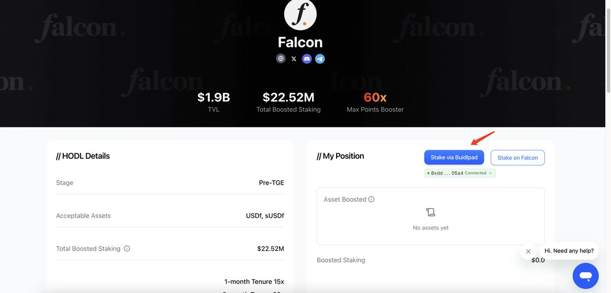 cryptolfggo's tweet photo. 我搞了一下 Falcon Finance @falconfinance 3.5 亿 FDV 的额度

可以自己考虑要不要搞，因为要占用 3000U 以上的资金，而且单号分到的额度不一定有多少。也可以搞 4.5 亿 FDV 的多搞一个号

1⃣注册Falcon Finance （钱包要与 Buidlpad 绑定的钱包是同一个）
https://t.co/VtyUZTEgMa

2⃣兑换 USDf（通过 Curve 使用 USDC 兑换比较划算）

输入兑换数量，授权后兑换，我会超过 3000U ，应该以防万一，我搞 3000 枚以上的 sUSDf
https://t.co/p5dA6HTiDZ

3⃣在 Buidlpad Boosted Staking
https://t.co/mbqDDqCKLV
可以在 Buidlpad 链接钱包 Boost ，也可以跳转到 Falcon Boost （但是需要确保跟 Buidlpad 连接的是同一个钱包）

4⃣输入数量，选择时限，点击质押（超过 1 个月可以多 500U 打新额度，我选的 1 个月的），新用户 1 个月现在 Boost 1 个月以上就可以，现有用户要快照时拥有 3 个月以上的 Boost 仓位。

Boost 完后刷新一下确认已经 Boost 成功