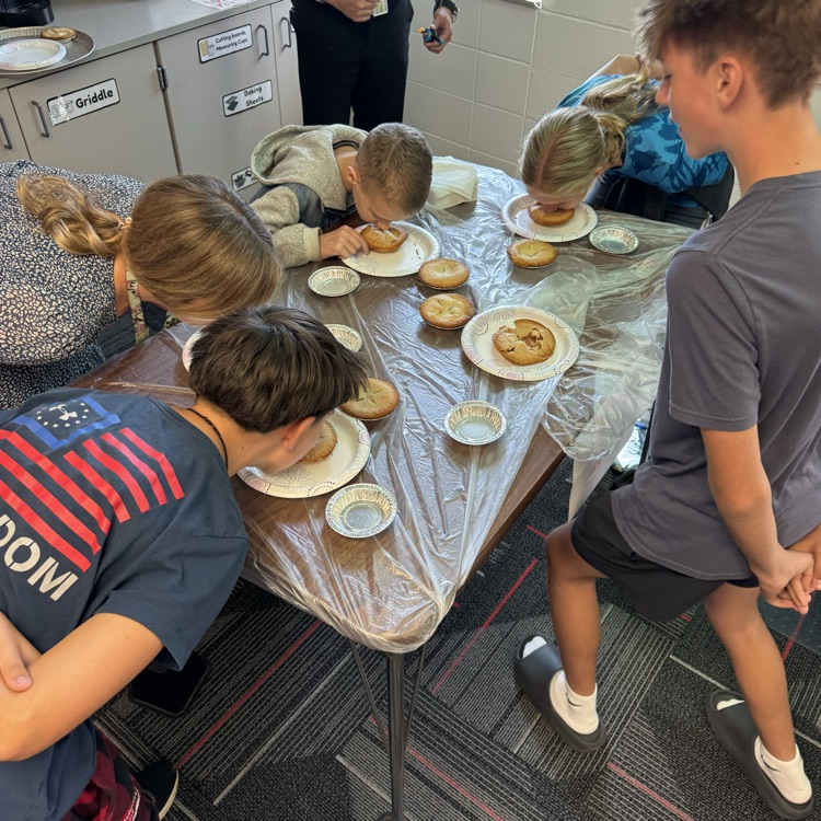 JJHSWildcats's tweet image. Pie Eating Contest! One member of our ALPS program wanted to have a pie eating contest and we made that happen today! #d12proud #pieeatingcontest