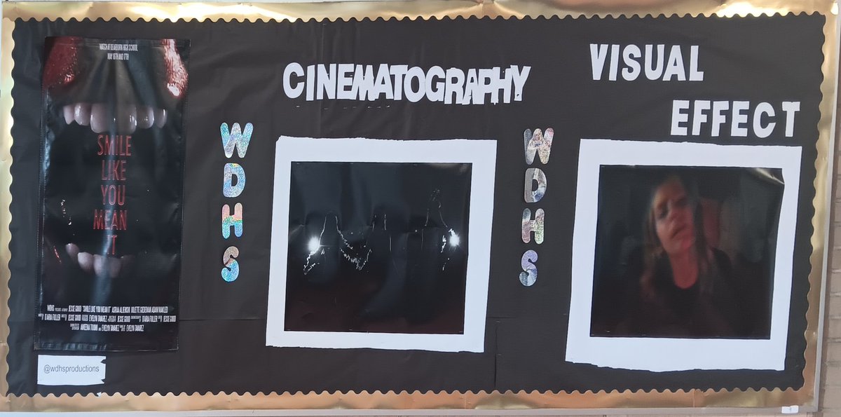 wdhsvideo's tweet image. We have a bulletin board! Shout out to the managers who made it!