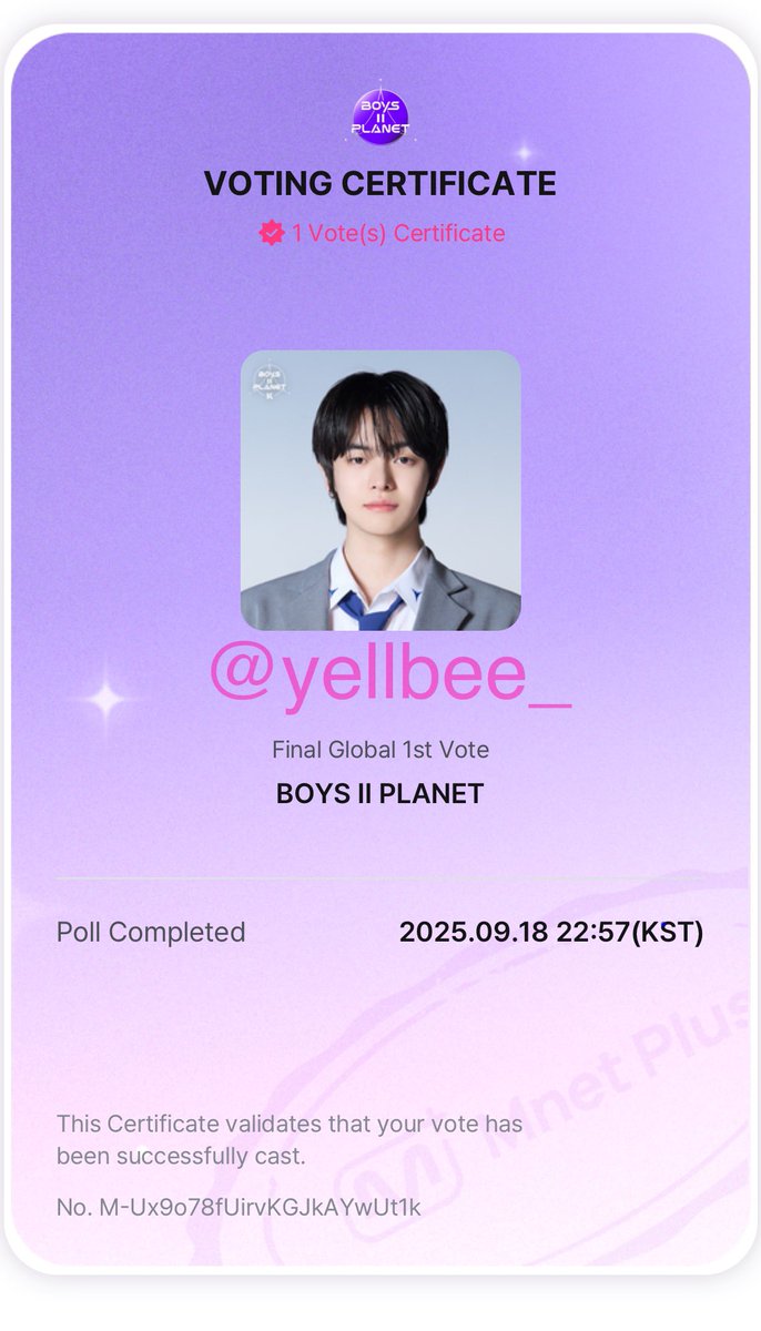 📢📢 แจกสำหรับคนโหวตลีโอรอบ one pick 

💰 เงิน 200 บาท 10 คน 💰

> กติกา<

- โหวตน้องลีโอในแอป mnet plus ตั้งแต่วันที่ 19-25 กันยายนค่ะ (ถ้าโหวตวันที่ 18 ทัน +20 บาท)

สุ่มแจกหลังลีโอได้เดบิ้วกับรายการ เดี๋ยวทักไปขอหลักฐานการโหวตค่ะ 💘

#BOYS2PLANET #LEELEO #보이즈2플래닛 #이리오