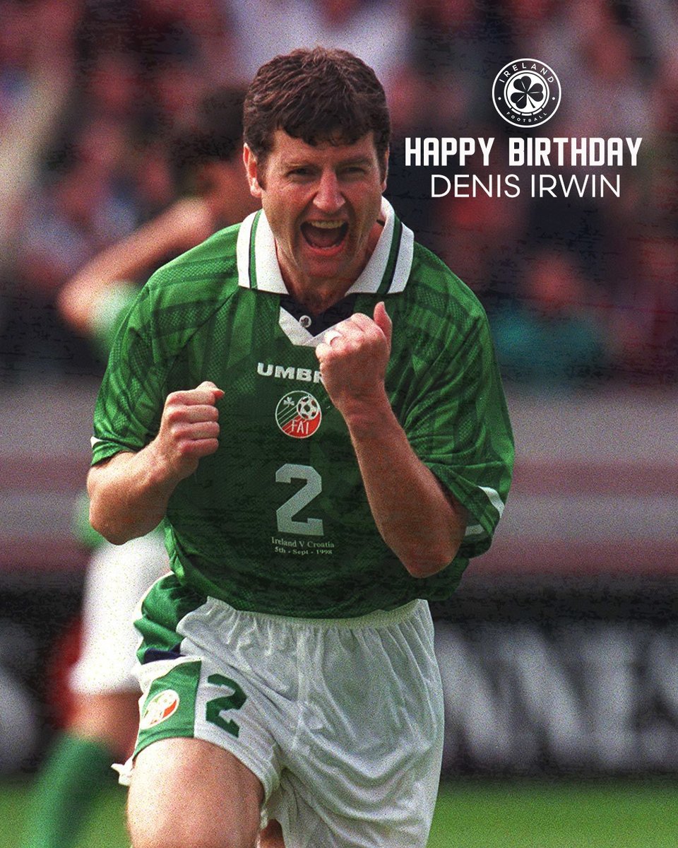 Happy Birthday to one of the finest Irishmen to play the beautiful game, Denis Irwin 🥳🇮🇪