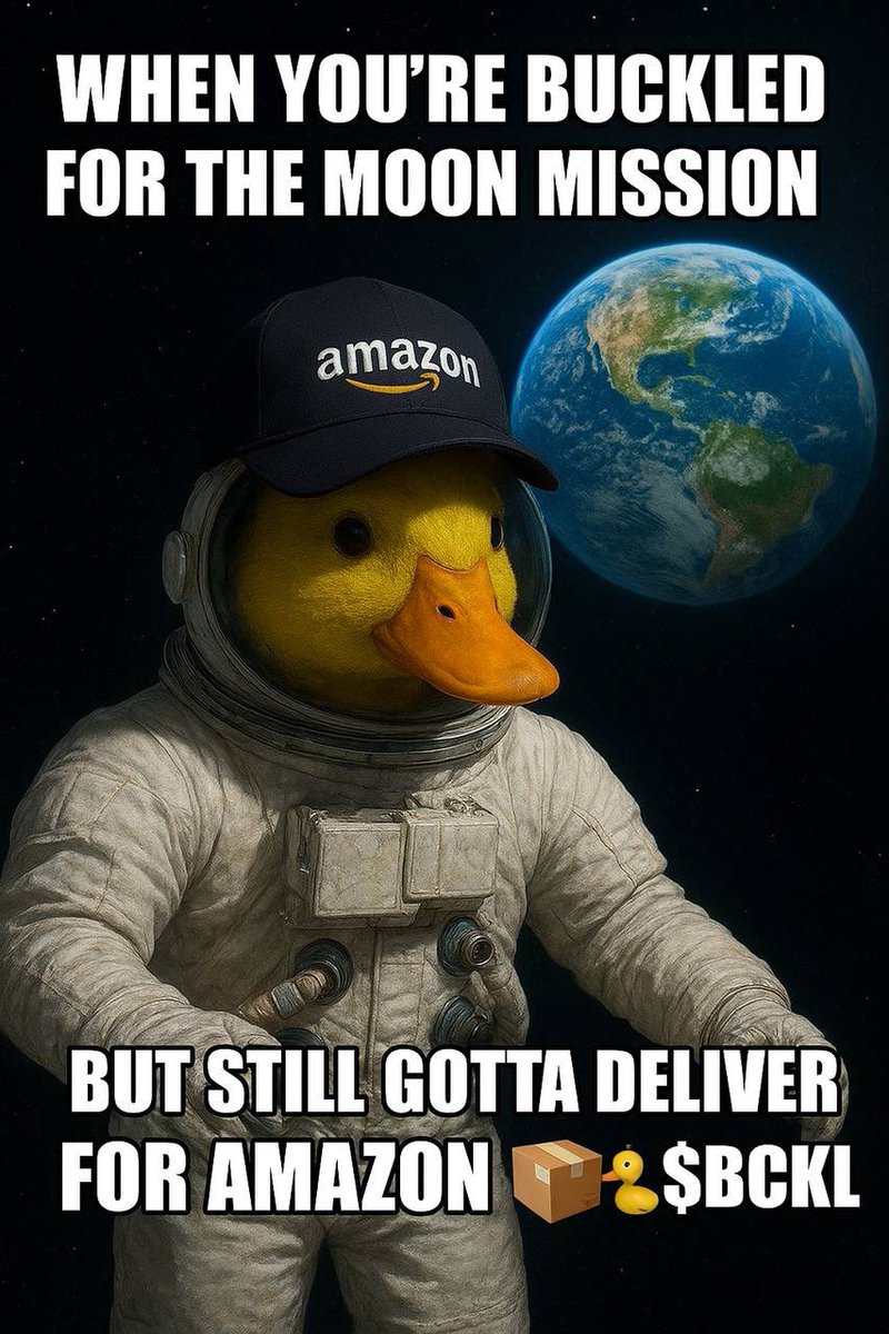 Morning grind, morning shine. ☀️
Every mile we cover, $BCKL covers more ground.
Duck stays buckled. 🐥🚚