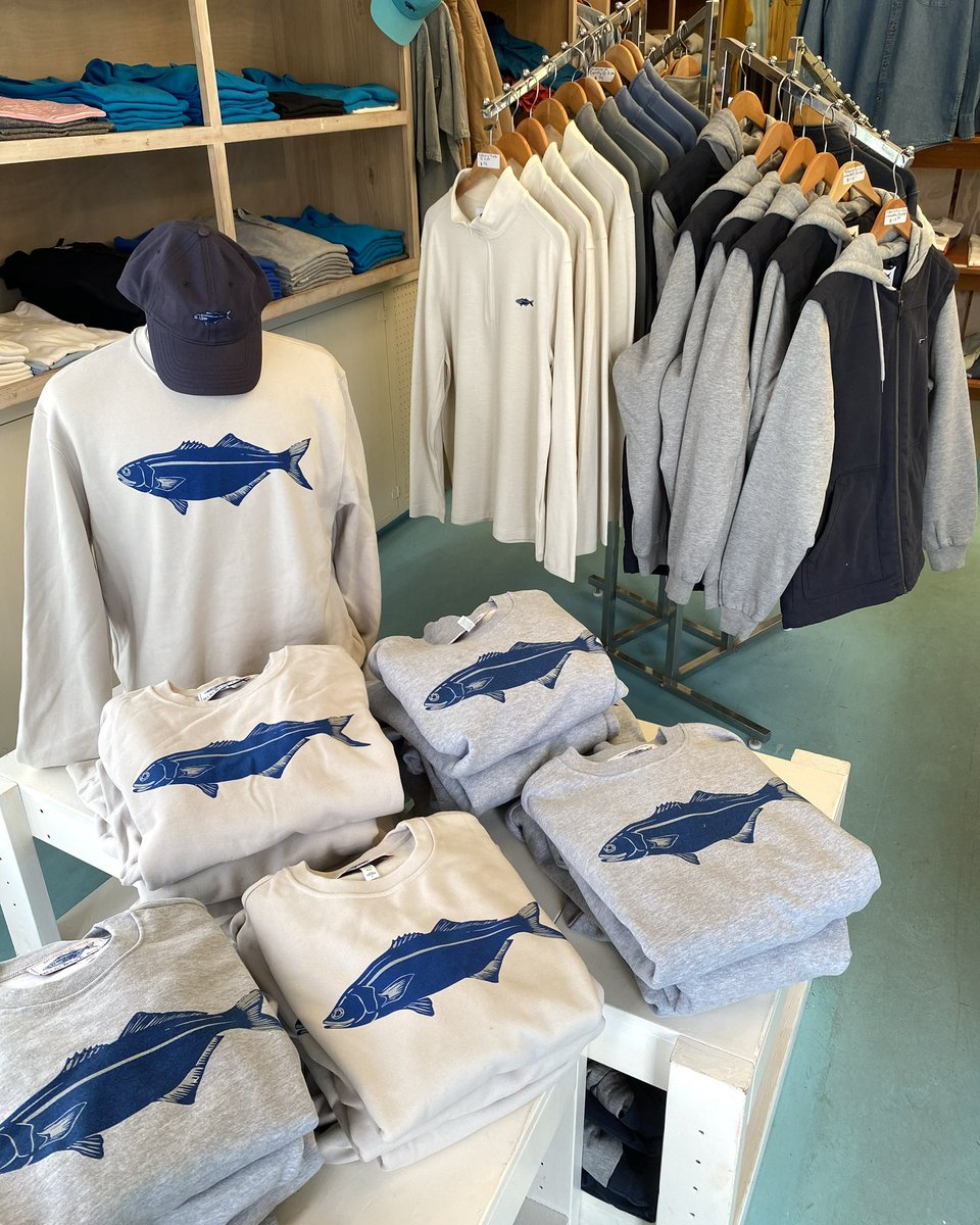 Just in time for fall! 🍂  Heavyweight #crews and #hoodies in ivory and athletic heather have arrived at our #Menemsha and #VH stores!  These customer favorites will keep you cozy and warm all season long.

If you're off-island, call us to place an order at 508-693-9599.
