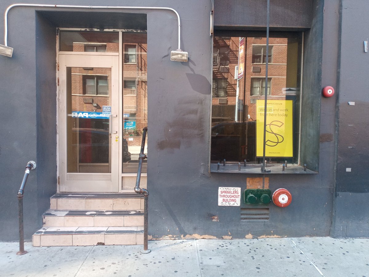 gwenrbrazelle's tweet image. Some particularly hostile architecture near Union Square, Manhattan.

Why these spikes?

We should be asking, &quot;How have we  built such a cruel system that this window sill might have been someone&apos;s best option to spend the night?&quot;
#NYC #Manhattan #HostileArchitecture