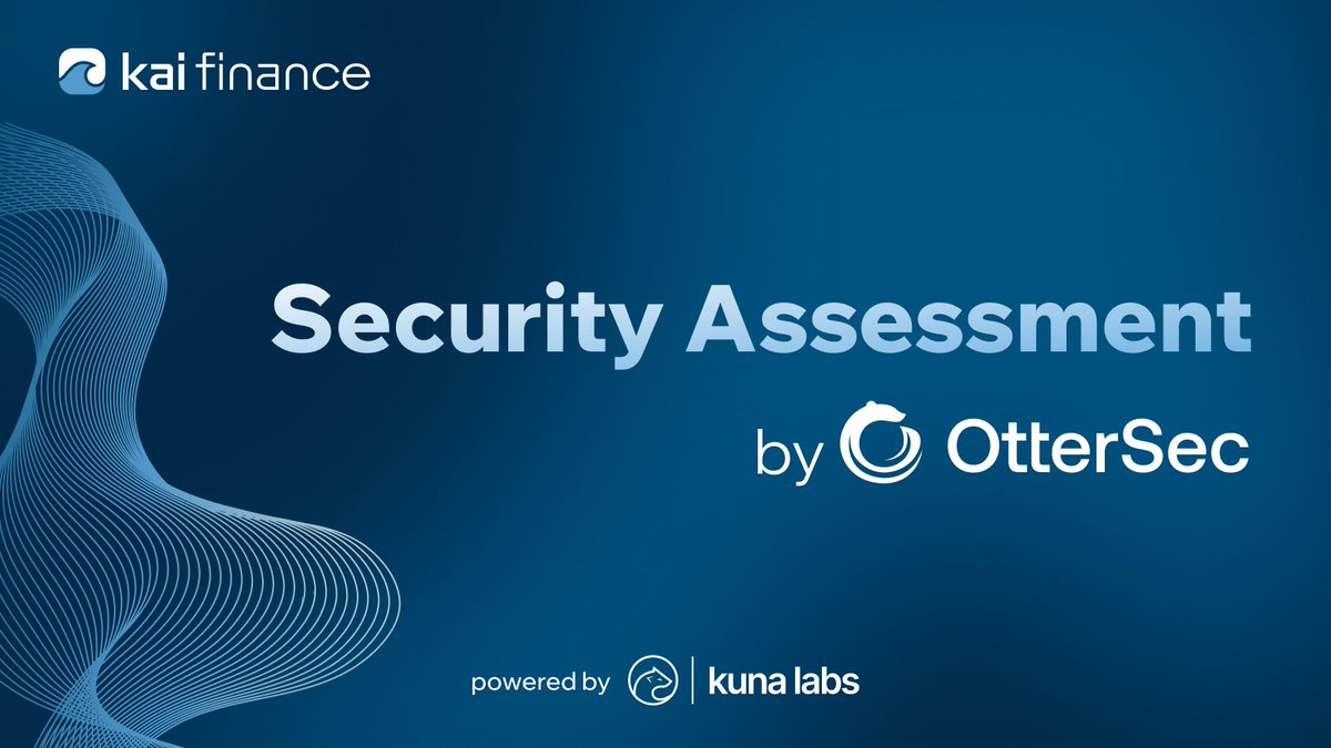 Security update 🔒

OtterSec (<a href="/osec_io/">OtterSec</a>) has completed an audit of Kai’s core smart contracts. We appreciate the collaboration and have addressed the findings. 

Full report available here 👉 docs.kai.finance/resources/audi…