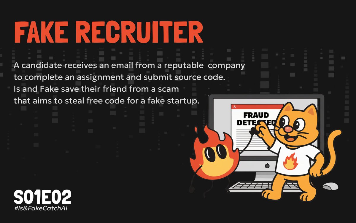 isfakeai's tweet photo. S01E02
1/3

🔥 Is: Hey, Fake, my friend has got this 'recruiter' email but… why does it sound like a robot wrote it?

🐱 Fake: Oh wow, 'Dear Applicant, we value your exceptional skills in multiple disciplines'… that’s… generic much?

🔥 Is: Suspicious. Let’s throw it into isFake ai and run a quick scan.

🐱 Fake: Ready! It’s lit up with template phrases, like, literally everywhere!

🔥 Is: Those compliment sandwiches are stale and stolen straight from AI.