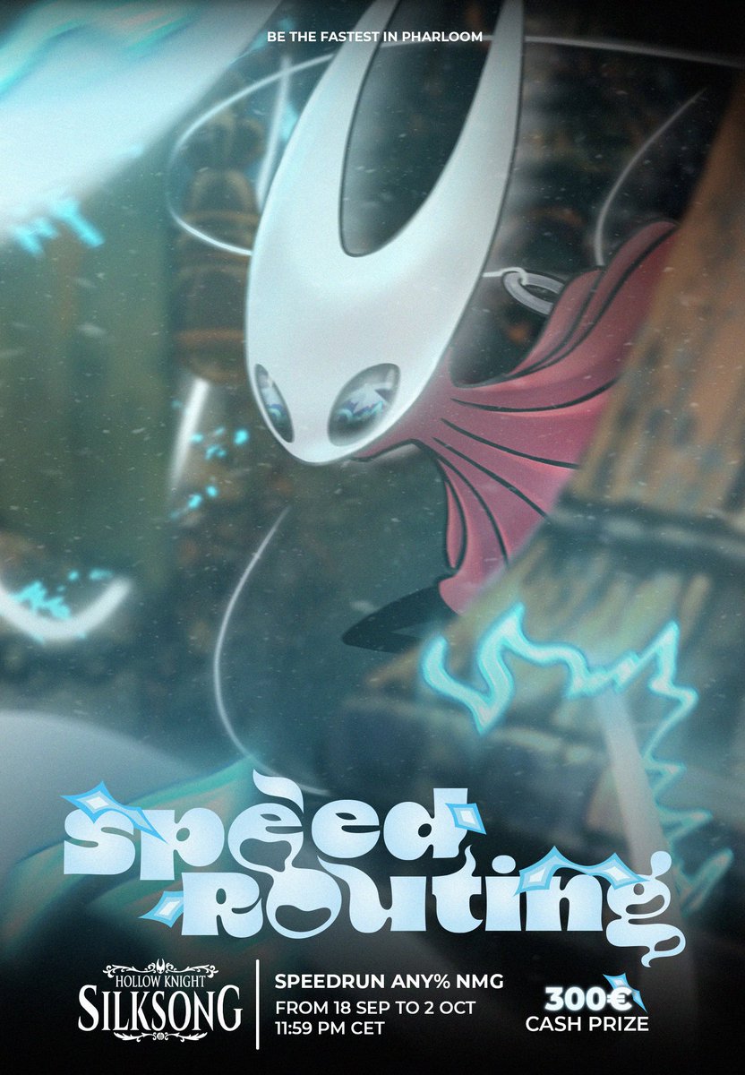 🔁 MASSIVE SHARE PLEASE 🔁

I'm so proud to announce you the FIRST Silksong speedrun competition.

Who will be the fastest of Pharloom on the Any% and win €300?

Join the discord here and be the king of Pharloom : discord.gg/HBuskW6nxz

Submits from NOW until October 2nd 11:59