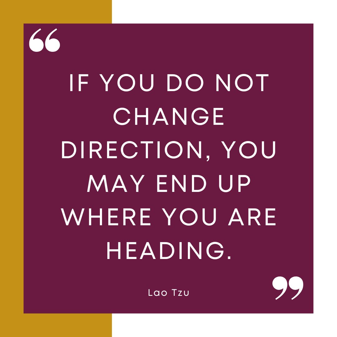 morristrust's tweet photo. “If you do not change direction, you may end up where you are heading.” – Lao Tzu

A reminder that small shifts today can change your future tomorrow. 

#MindsetMatters #PlanWithPurpose #MorrisHall https://t.co/p4fxnHp9Lv