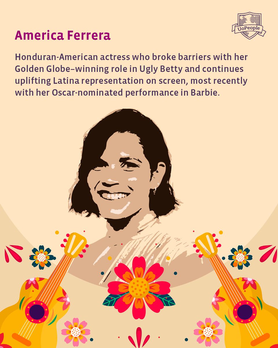 UoPeople's tweet image. Hispanic Heritage Month is more than celebration—it’s recognition of the pioneers who broke barriers and paved the way. 🙌 Check out some icons who changed the culture forever. #UoPeople #HispanicHeritageMonth #HHM #CelebrateHeritage
