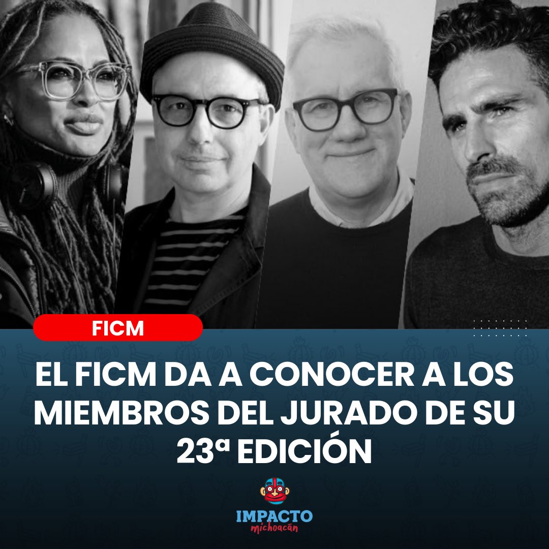 ImpactoMich's tweet image. El @FICM presenta a las destacadas figuras de la cinematografía internacional que formarán parte del jurado de su 23a edición.
👉 tinyurl.com/ycyxpauu