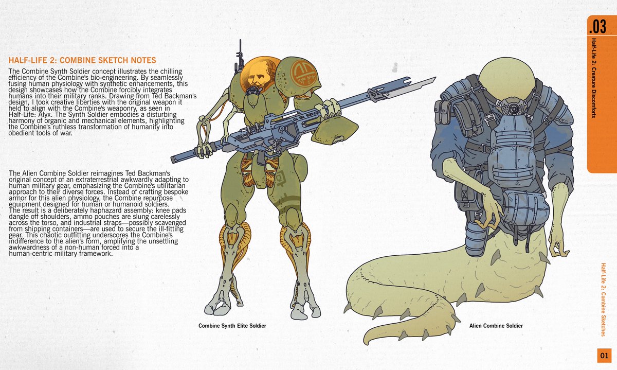 Unused Half Life 2 Combine designs #HalfLife2