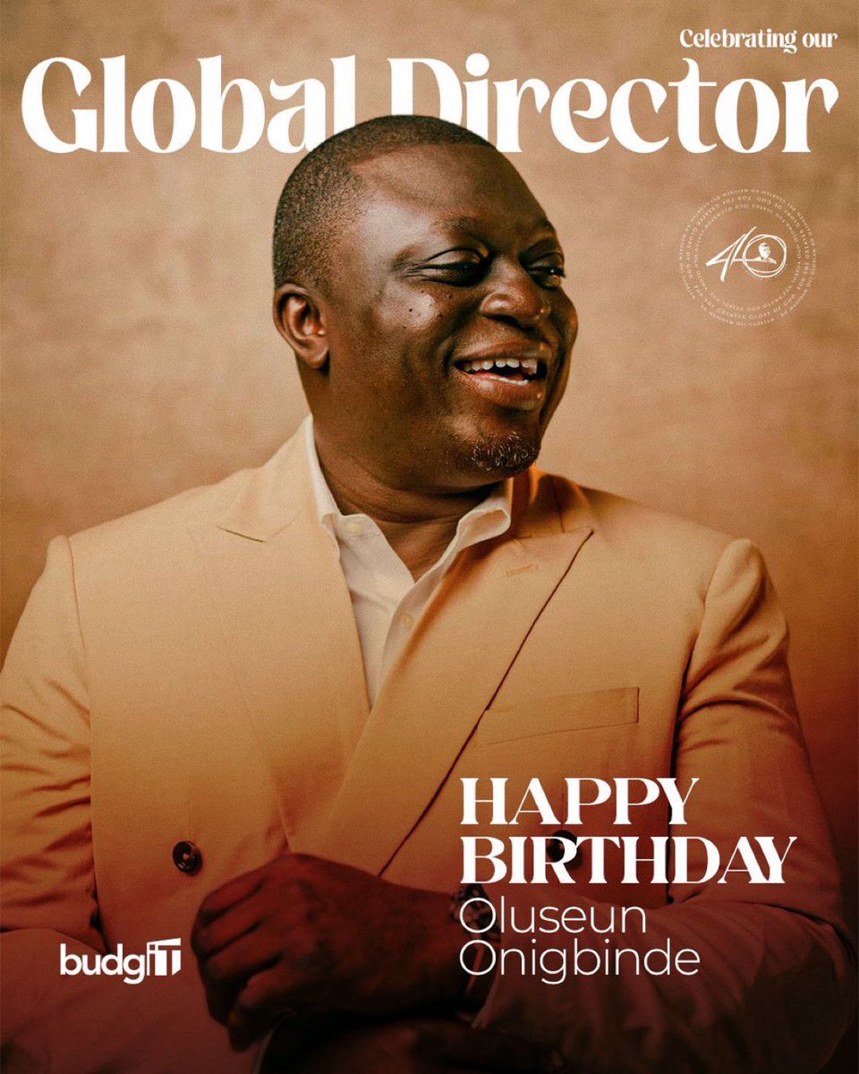 Happy Birthday to our visionary Global Director, Oluseun Onigbinde <a href="/seunonigbinde/">Olúṣeun Onígbindé</a>!

Your leadership continues to inspire bold ideas, drive impact, and champion transparency across borders. 

Wishing you a year filled with purpose, progress, and joy 🥂 

#happybirthday #oo40