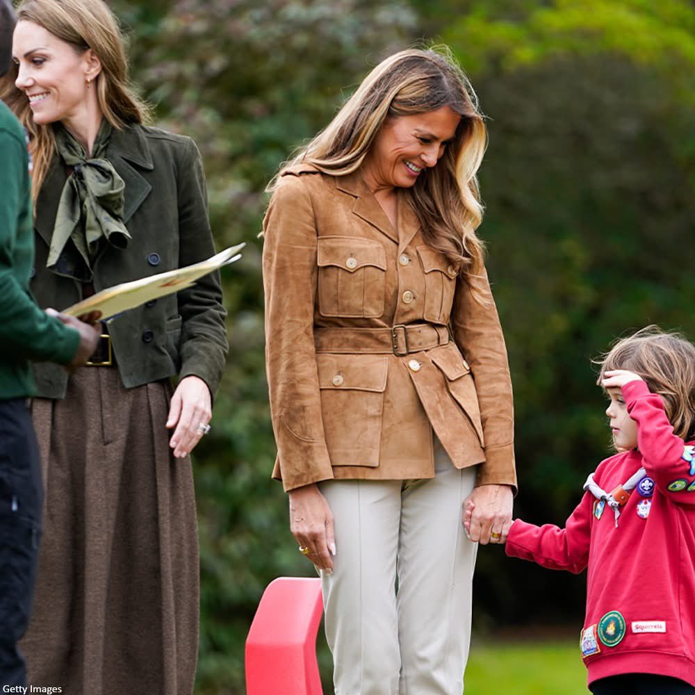 On Thursday, First Lady Melania Trump and Princess Kate Middleton joined Scouts Squirrels at Frogmore Gardens in Windsor, interacting with the children and distributing snacks and honey jars.

Two beautiful souls who add light to this world!