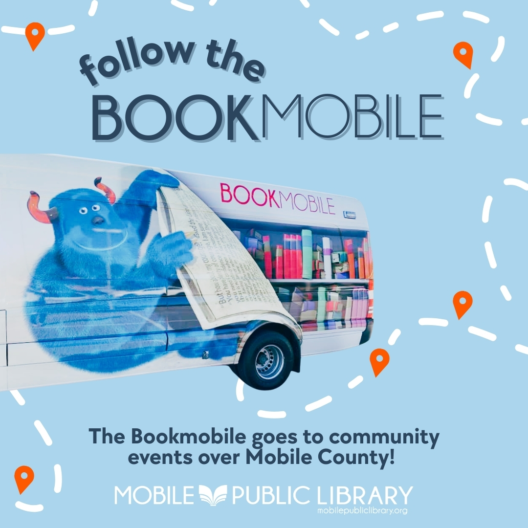 MobPubLib's tweet image. Follow the #Bookmobile! This Saturday, 9/20, the Bookmobile will be at Bellingrath Gardens &amp;amp; Home for NatureNauts STEM Day! Learn more: bit.ly/3ItUTaz
#MobilePublicLibrary #InTheCommunity #MobileAL