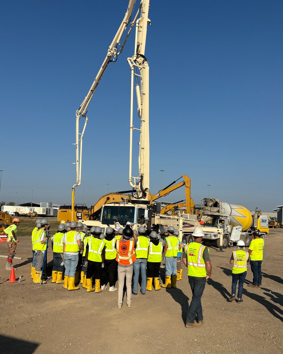 We partnered with MacAllister Machinery, F.A. Wilhelm, RL McCoy, ACI Indiana &amp; Indiana Constructors Inc-Work In Roads to provide education to Franklin Central students yesterday. Students had the opportunity to gain hands-on experience with industry professionals.