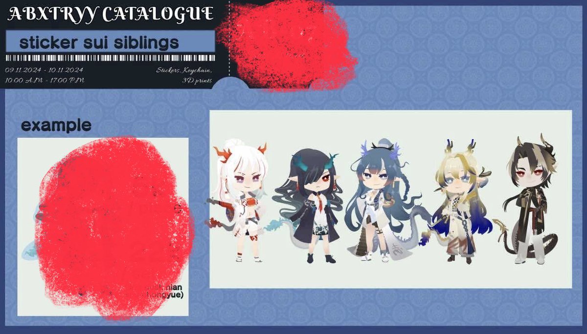 Indonesian moots for Comifuro 21 

IM SORRY FOR MY LAZINESS 

Catalog baru nanti akan update ( yg official pas nomor booth dah keluar ) 

Tapi aku mau promo dulu 

Aku open preorder print all art yg ada di catalog ku ini jadi ganci NFC 

Yes 
Ganci NFC