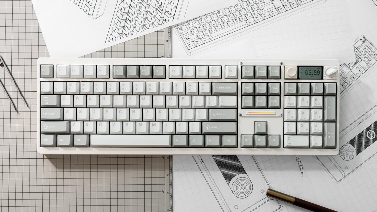 Chilkeykeeb's tweet image. Meet ND104 - your daily driver features a  LCD, knob and calculator. Check more at chilkey.com/pages/nd104-co…
#ND104 #chilkey #keyboard
