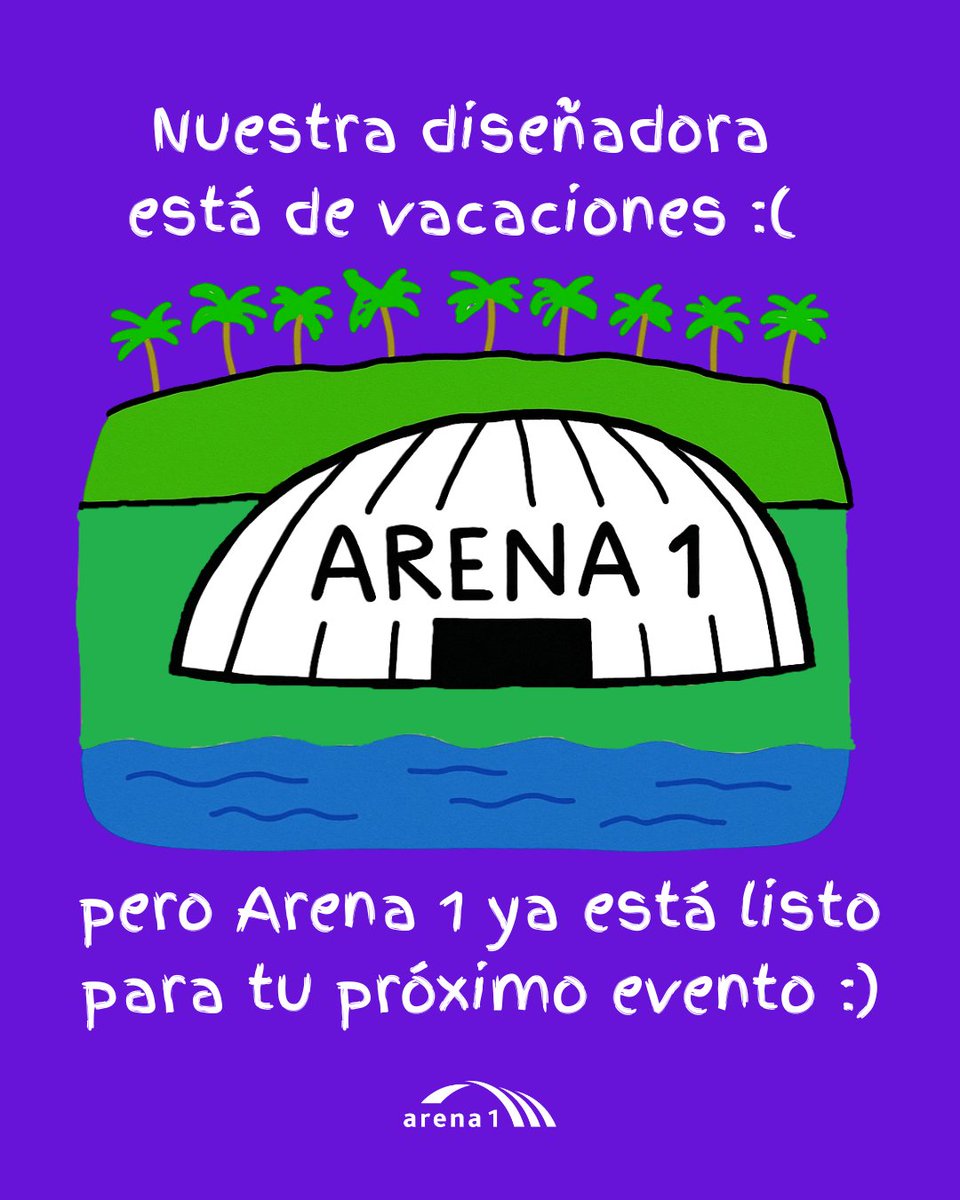 😅 Nos quedamos sin diseñadora por unos días, así que tuvimos que improvisar 😉Cuéntanos en los comentarios cuál es tu próximo evento en Arena 1 🤩👇