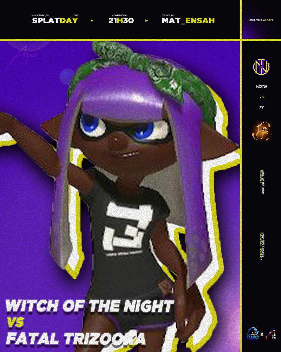A partir de cette semaine, nous jouons la possibilité d'être en Division 2 ! On est en semaine 3 de la Ligue ebTV face à <a href="/FatalTrizookaSP/">Fatal Trizooka</a> !

En stream sur la chaîne de <a href="/MTallaron/">MaT</a> !

#NightFallsWeDont <a href="/eSportBrosTV/">eSportBrosTV (ebTV)</a>