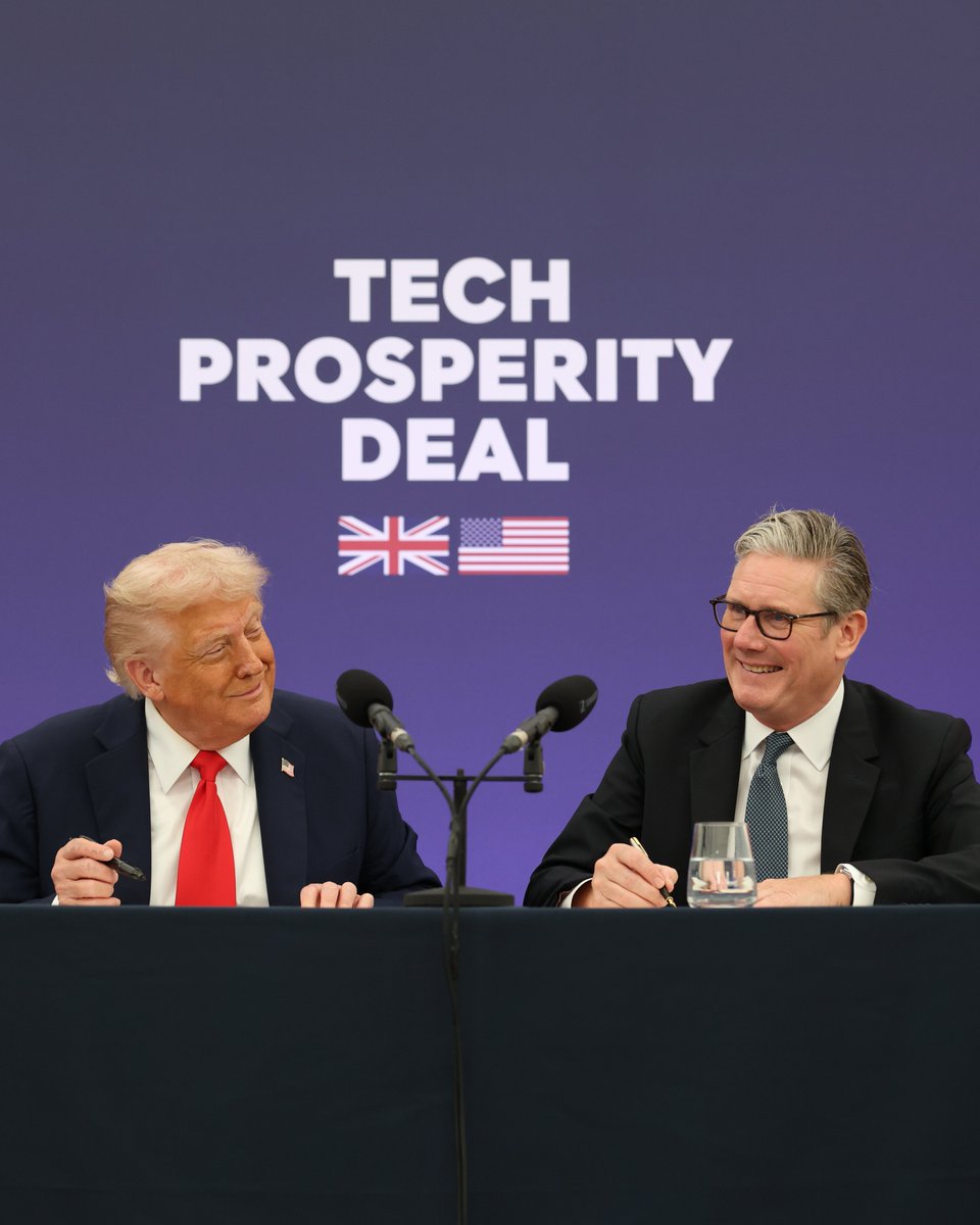 Keir_Starmer's tweet image. Our tech partnership with the US will deliver real change for people across our country.
Jobs, opportunities and economic growth.
