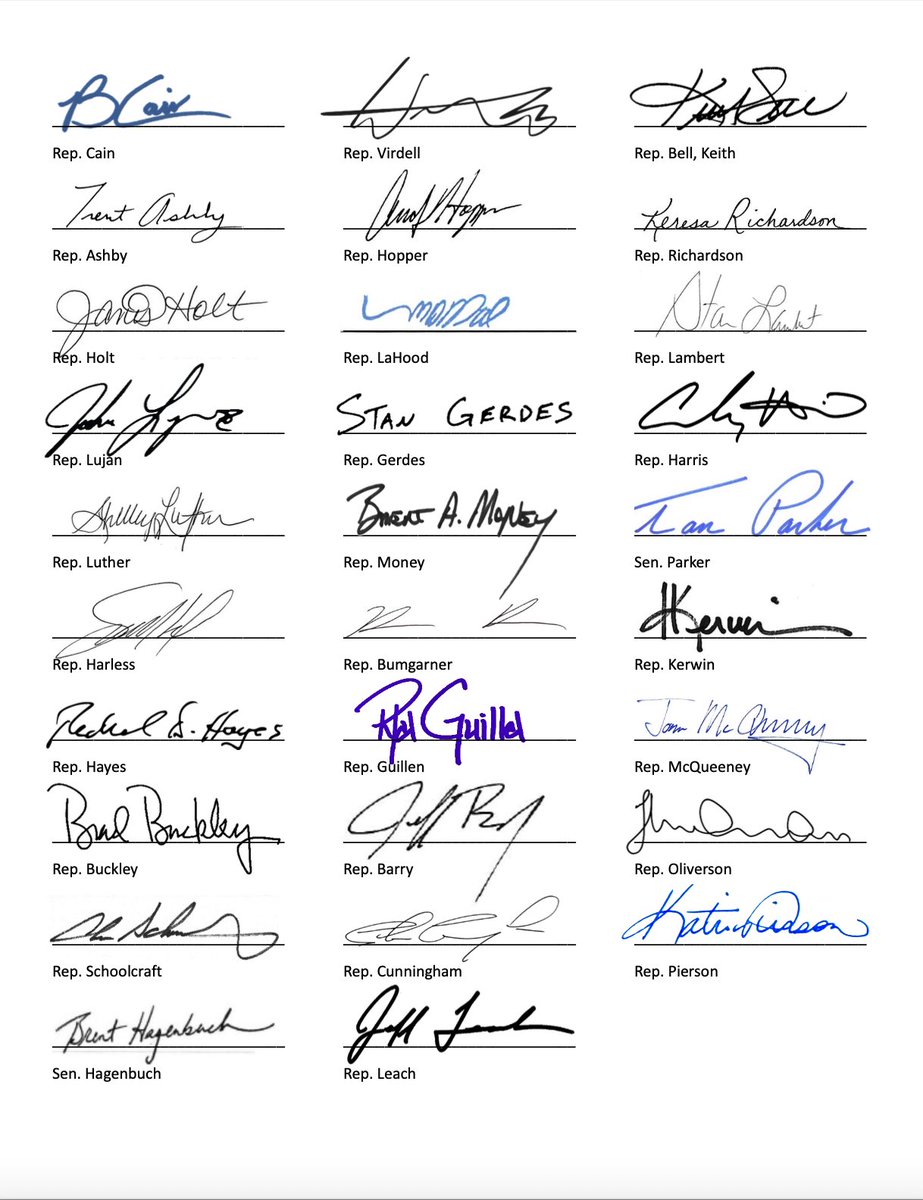 hollyshansen's tweet photo. In: Letter from Rep. @olcott4texas, signed by 30 #txlege Reps. In support of a pardon for David Hart.  

Background: https://t.co/w0ik0TPGrG https://t.co/CzUw3TCYrs