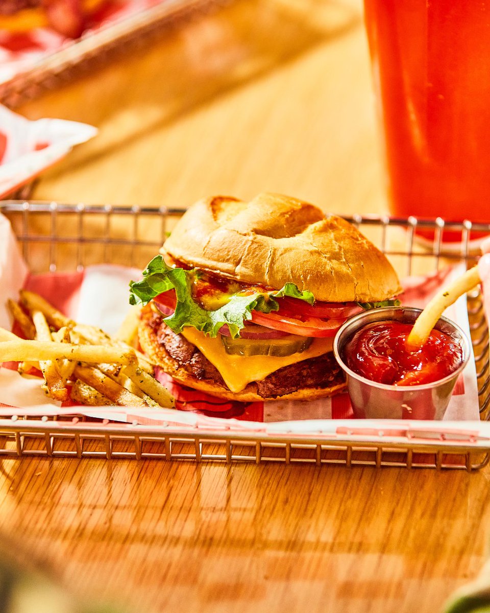 It’s National Cheeseburger Day, and that means any single burger for only $4.99 with code BURGERDAY25. Let’s eat. 🍔🍽️​
​
✈️ Send this to someone you want to celebrate this cheesy day with 😋🧀​
​
*Brisket excluded.