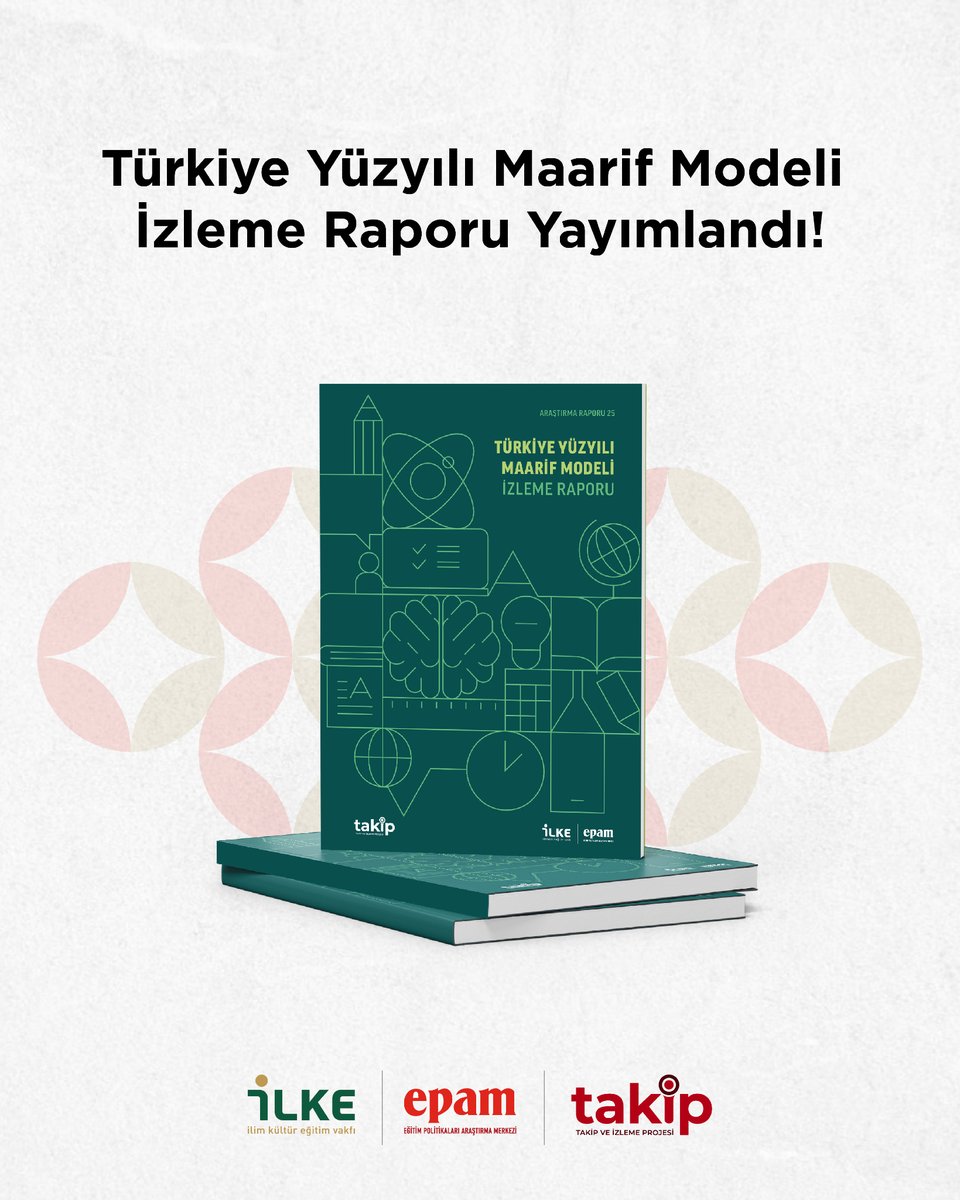 📢 Türkiye Yüzyılı Maarif Modeli İzleme Raporu yayımlandı!

İLKE Vakfı Eğitim Politikaları Araştırma Merkezi (EPAM) tarafından hazırlanan rapor, 2024-2025 eğitim yılında ilk kez uygulanan öğretim programlarını öğretmenlerin deneyimleri üzerinden değerlendiriyor.

Raporda; güçlü