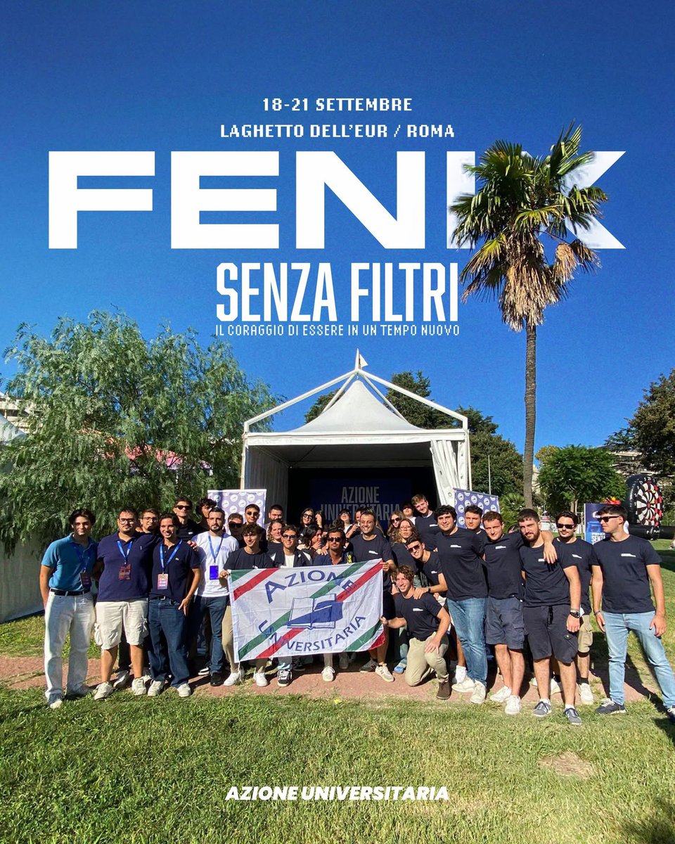 Università, giovani, città: tre parole, un’unica sfida.
Dal 18 al 21 settembre saremo al Laghetto dell’EUR per il Fenix – Senza filtri. 
Vieni a trovarci al nostro stand 💙

#azioneuniversitaria #fenix #senzafiltri