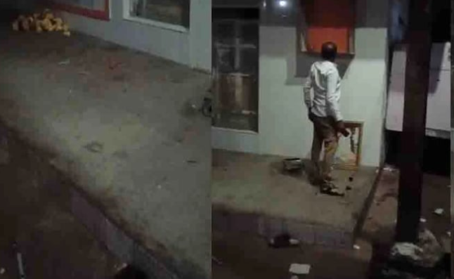 Congress corporator’s husband caught vandalizing temple in Rajkot; video goes viral