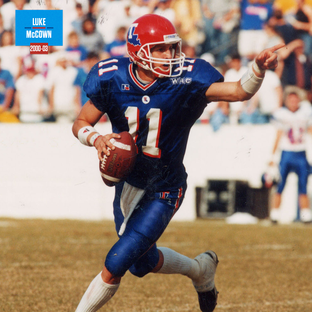 LATechFB's tweet photo. @ColbyCameronTCA @Johnsimon31 @J_Barnes10 @JordanMills_67 @coachcuthbert51 @JeLLy_ThaDON @M_Broha 
@luke_mccown 
Rob McGill
Quin Harris https://t.co/G1EFIHPCkd