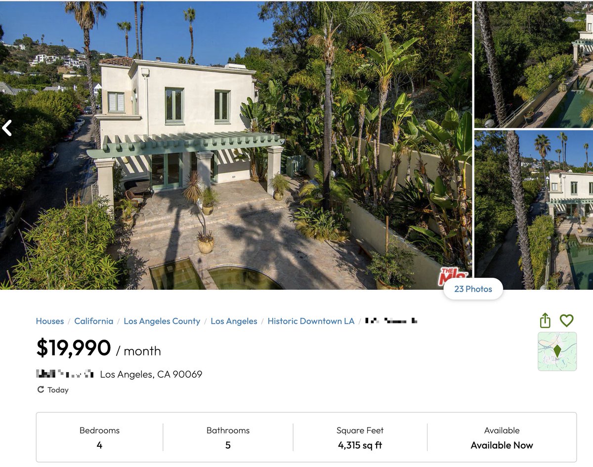 The house where a search warrant was executed yesterday, near where the Tesla registered to #D4vd was found with the body of #CelesteRivas in its front trunk, appears to be linked to D4vd (possibly leased by him or someone close to him).
A May 2024 Google Maps image shows a