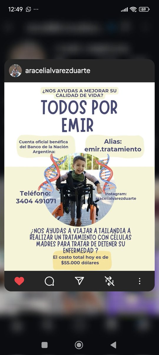 NoeMuller3's tweet photo. @nadiedicenada_ Emir también nos necesita! Vamos comunidad, hagamos viral así podemos llegar a más personas, Emir debe viajar en octubre a Tailandia y aún no se llega con el dinero https://t.co/N4zm9twhn0