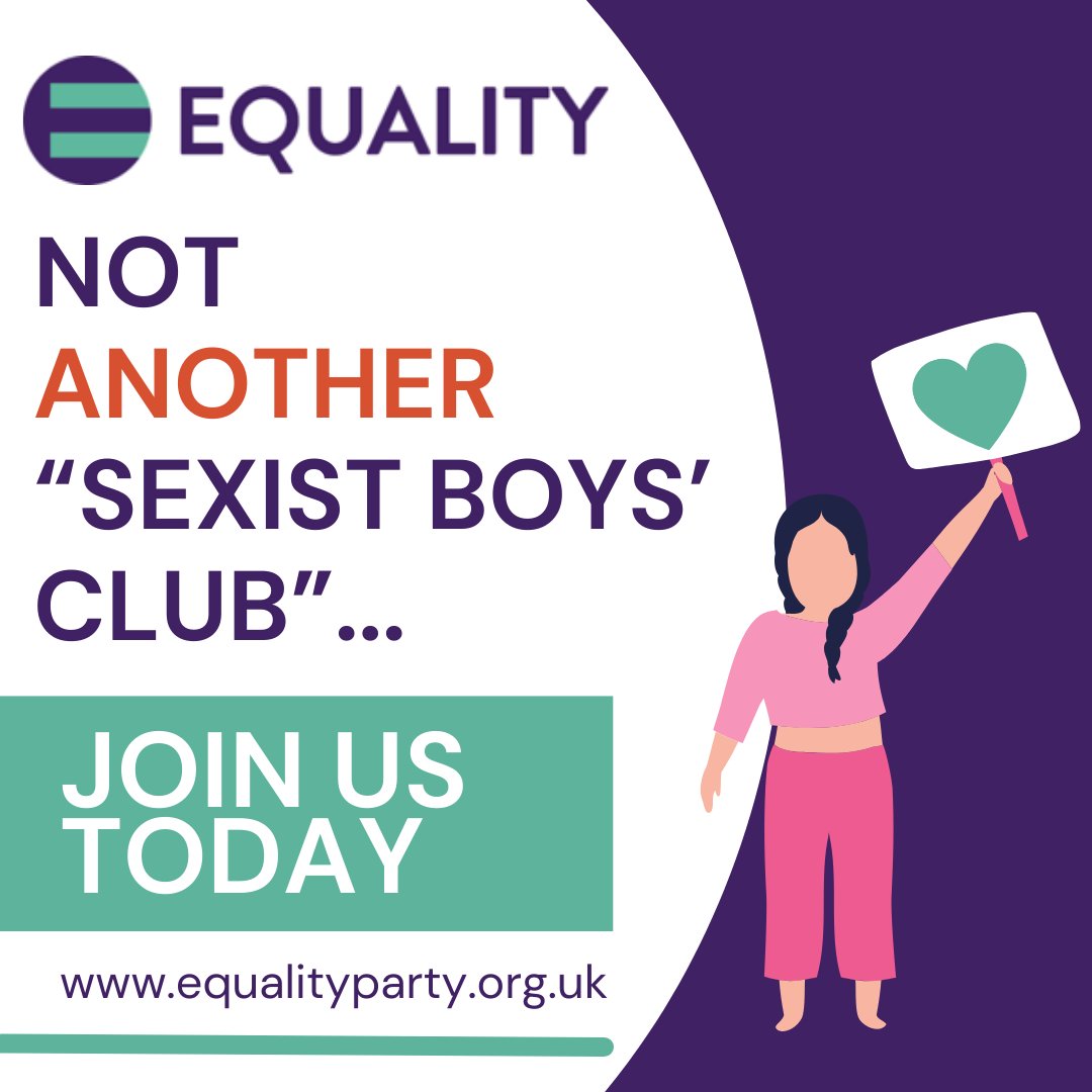 While others squabble over differences, we know that diversity is our strength.

At the Equality Party, we #DoPoliticsDifferently.
We work across party lines to get things done, making a real difference up and down the country.  

Join us: equalityparty.org.uk  

#corbyn