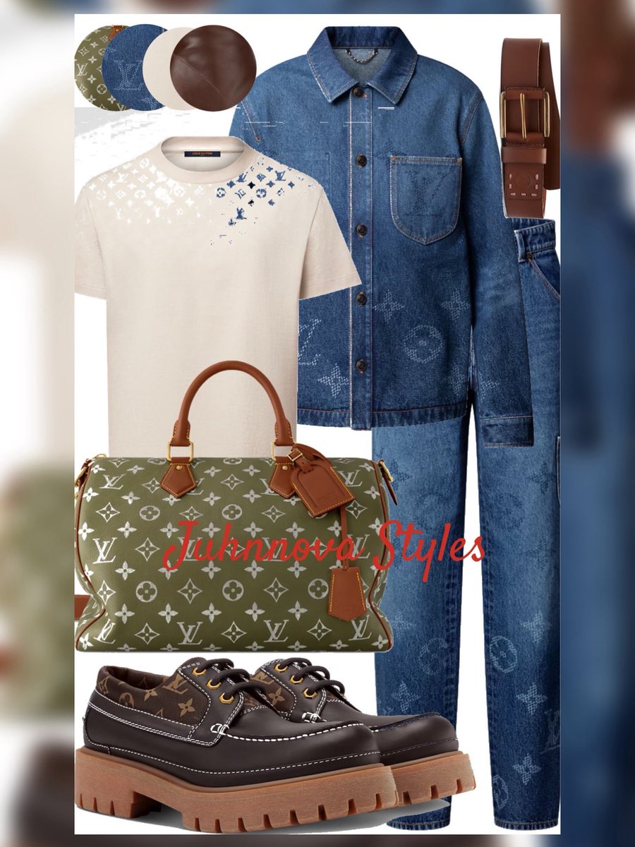 juhnnovastyles's tweet image. Trendsetter…. #juhnnovastyles #LouisVuitton #Denimset #annmarie #trending #JimmyKimmel