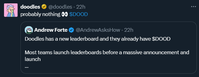 lokithebird's tweet image. Doodles is gearing up for an epic comeback.

What’s next? A quick recap👇