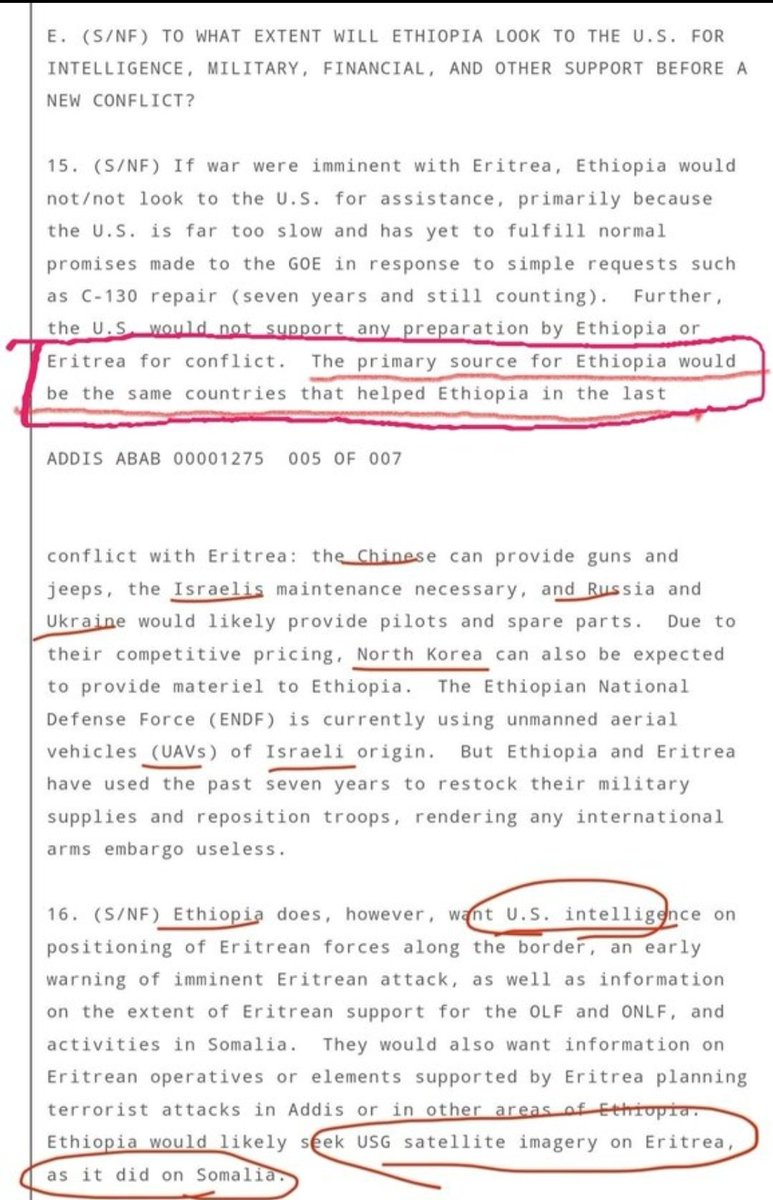 We will protect Eritrea from anyone who tries to infringe our sovereignty. H/selasie backed by US, Derg by USSR, TPLF by West/US. Did you think we were fighting against Ethiopia? Ethiopian leaders were just tools. 
"Historical injustice"? They need a history lesson.🤷‍♀️
Wikileaks👇